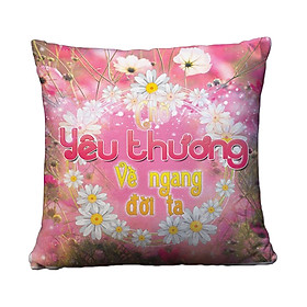 Gối tròn Chờ yêu thương về ngang đời ta - GVGI015