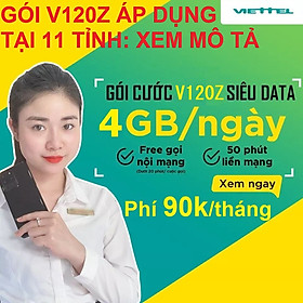SIM 4G VIETTEL V120Z (V90 2020) - Giao số ngẫu nhiên