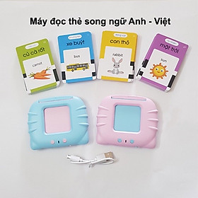 Đồ Chơi Máy Đọc Thẻ  Flashcard Song Ngữ Anh Việt 255 Thẻ 510 Từ Vựng Giáo Dục Sớm Cho Bé