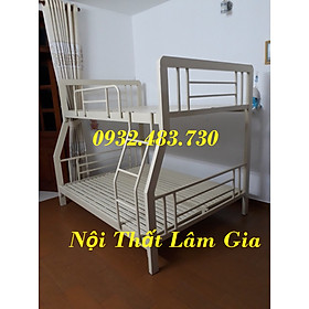 Mua Giường sắt 2 tầng hộp 48 cao cấp 1m6x1m8 dài 2m