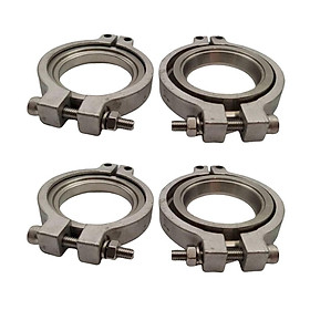 4pcs V Band Clamp Set Kit With Screws Nuts And Seals Fit For TiAL 44mm Wastegate