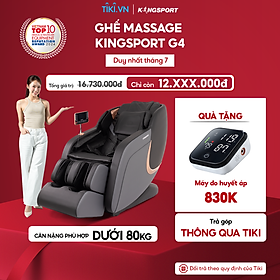 CHỈ GIAO MIỀN BẮC | Ghế massage KINGSPORT Standard G4 con lăn di chuyển cổ vai, thiết kế hiện đại 2024, túi khí massage tay dài