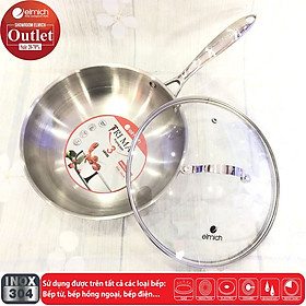 Mua Chảo Xào  Inox 3 Lớp Liền Đáy Trimax ELMICH El3796 26cm Hàng Chính Hãng