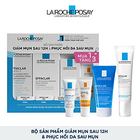 Bộ sản phẩm giảm mụn sau 12H & phục hồi da sau mụn La Roche-Posay