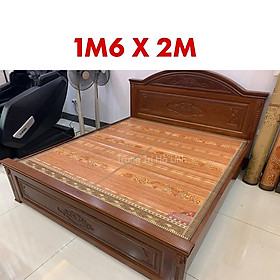 Mua Chiếu trúc tăm vân gỗ  chiếu trúc tre in hoa cao cấp nhập khẩu mùa hè mát lạnh