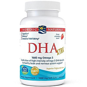 Nordic Naturals - DHA Xtra, Healthy Brain and Nervous System Support, 60 Soft Gels