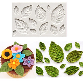 Mua Khuôn silicon làm rau câu 12 lá hoa hồng lớn  nhỏ - Mã số 1089