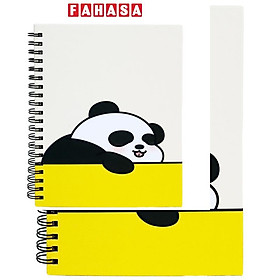 Sổ Lò Xo Giấy Trơn - 160 Trang 10 x 15 cm 80gsm - Panda - The Sun 02