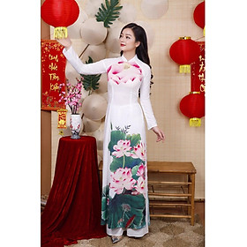 Áo Dài Hoa Sen Truyền Thống
