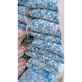 Mua Sỏi trang trí nhiều màu dùng rải mặt chậu cây  bể cá cảnh 1 kg (size 1-2cm