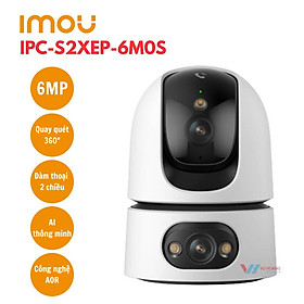 Camera Wifi IMOU 2 Mắt S2XEP Ranger Dual 6MP/10MP, quay 360 độ, có màu ban đêm, đàm thoại 2 chiều - Hàng chính hãng