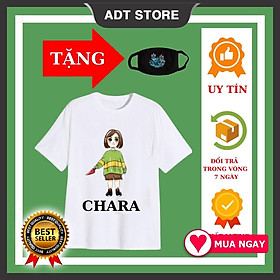 ÁO THUN IN HÌNH CHARA VỚI SANS BIỆT ĐỘI GANGSTER CHO BÉ đủ size tặng kèm khẩu trang HOT