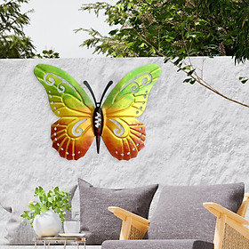 Butterfly Wall Decors Hanging Sculptures Figurines Decoration Display Artwork Wall Art for Living Room Porch Patio Flowerbed Farmhouse