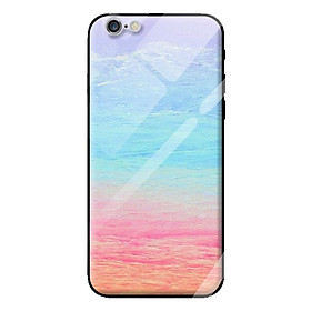 Ốp kính cho iPhone 6 Plus mẫu NỀN ĐÁ HOA 11 - Hàng chính hãng
