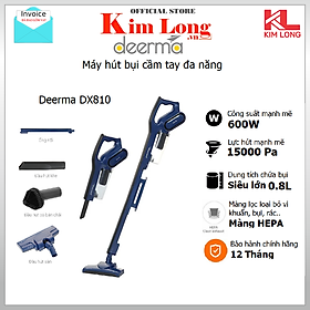 Máy Hút Bụi Cầm Tay Deerma DX810 Công suất: 600W, lực hút 15000pa - Hàng chính hãng