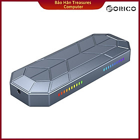 Hộp Ổ Cứng RGB NVMe M.2 SSD Tốc Độ 10Gbps ORICO M2VG01-C3-GY Hàng Chính Hãng