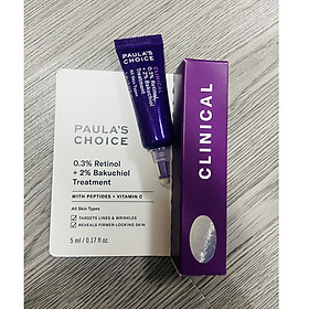 Paula's Choice Clinical 0.3% Retinol + 2% Bakuchiol Treatment -- Tinh Chất Hỗ Trợ Giảm Nếp Nhăn, Chống Lão Hóa (5ml)