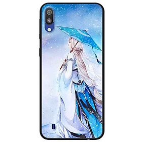 Ốp lưng in cho Samsung M10 Mẫu Cô Gái Nơ Đỏ