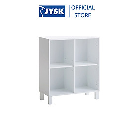 Kệ trưng bày JYSK Skals gỗ công nghiệp trắng R71xS35xC71 81cm