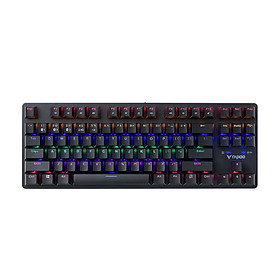 Bàn phím Gaming Wireless Rapoo V500PRO-87 MULTI MODE TKL RGB Blue Switch - Hàng Chính Hãng