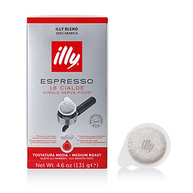 Cà phê dạng nén Illy Coffee - E.S.E. Pods Medium Roast - 18pods Box