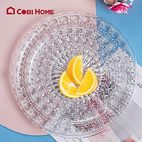 Mua Khay trái cây nhựa JB vân gợn sóng - Trong suốt - Hàng nhập khẩu chính hãng Cobihome