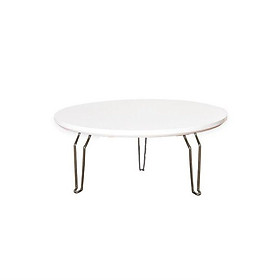 Mua Bàn Tròn Trắng Chân Xếp BTX-009A-N