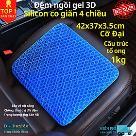 Mua Đệm ngồi Gel 3D tổ ong thoáng khí  Đệm ngồi cao cấp chất liệu Silicon co giãn 4 chiều mát lạnh siêu êm - Hàng chính hãng D Danido