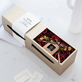 Set nến thơm hoa hồng khô