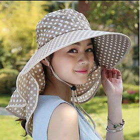Mũ nón rộng vành chống nắng UV thoáng mát sành điệu khẩu trang che nắng dona240103