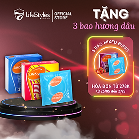 Combo Yêu Vừa Vặn - Bao cao su LifeStyles Classic 3 bao + Bao cao su LifeStyles Fantasy 3 bao