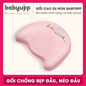 Gối cao su non cho bé cao cấp. Gối Memory Foam chống méo đầu - bẹp đầu - nghẹo cổ em bé. Tặng kẻm vỏ gối dự phòng thay thế.
