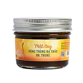 Mật ong Đông trùng hạ thảo Dr. Trung - Loại Ngâm Bột - Thơm ngon dễ sử dụng, hỗ trợ giảm ho, hen suyễn và cải thiện giấc ngủ, trẻ hóa làn da, ngăn ngừa lão hóa