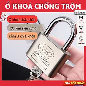 Mua Ổ Khóa Chống Trộm 50mm Gainer Lock Bằng Thép Cứng Chắc Chắn  Ổ Khóa Kèm Chìa Bảo Vệ An Toàn Dễ Dùng