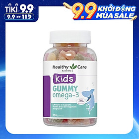 Kẹo Dẻo Healthy Care Kids Gummy Omega 3 250 Viên Cho Bé Bổ Sung Dinh Dưỡng