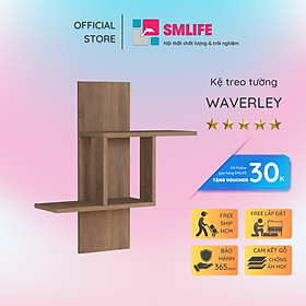 Mua Kệ trang trí gỗ thiết kế mới lạ SMLIFE Waverley