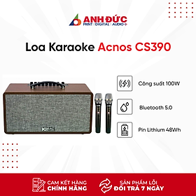 Mua Loa Kéo Karaoke Acnos CS390 - Công Suất 400W - Kèm 2 Micro Không Dây - Hàng Chính Hãng