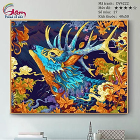 Tổng hợp tranh số hóa tự tô màu bán chạy hot trend 2021 sale khung 1.6cm
