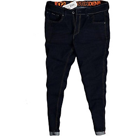 Quần jeans nam co dãn , quần bò nam kiểu trơn dáng vừa không bó sát thiết kế trẻ trung đơn điệu phá cách gồm 5 kích thước (28-32) Julido mẫu QJNM01 - Màu xanh đen