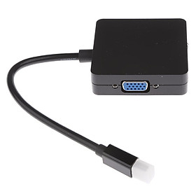 3 In 1 Mini DP To HDMI DVI VGA Adapter Converter Cable For MacBook