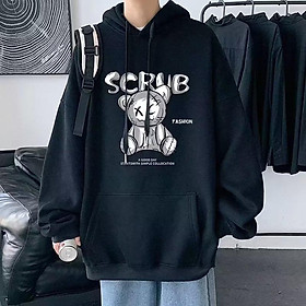 Áo Hoodie Tay Dài In Hình Gấu Thời Trang Hàn Quốc Dành Cho Nam Nữ