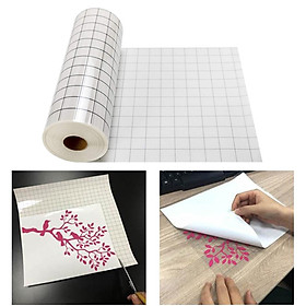 Grid Adhesive Vinyl Transfer Paper Tape Roll for Decals Signs Windows Stickers