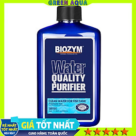 BIOZYM - Water Quality Purifier (Chai 350 ml) | Khử bụi đục, kết tủa tạp chất, làm trong nước hồ cá cảnh thủy sinh