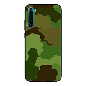 Ốp Lưng in cho Xiaomi Redmi Note 8 Mẫu Camo Xanh Quân Đội - Hàng Chính Hãng