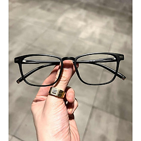 Kính gọng dẻo unisex dáng chữ nhật basic dễ đeo cho nam nữ