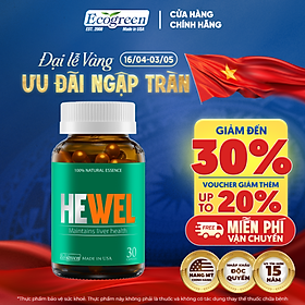 Viên Uống Bổ Gan Hewel Ecogreen Giải Độc Gan Mát Gan, Hỗ Trợ Tiêu Hóa