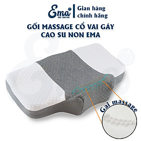 Mua Gối massage cổ vai gáy Neck Corrector cho người thoái hóa đốt sống cổ bằng cao su non - Thương hiệu EMA