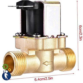 Mua Van Điện Từ 12V Phi 21 Thường Đóng Thân Đồng