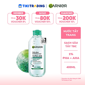 Nước Tẩy Trang Garnier Làm Sạch Tế Bào Da Chết 400ml