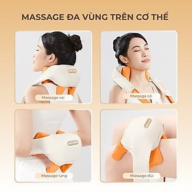 Máy Massage Cổ Vai Gáy ,Con Lăn Silicon Không Gây Đau - Đai Massage Đa Năng Mô Phỏng Kỹ Thuật Massage Số 8